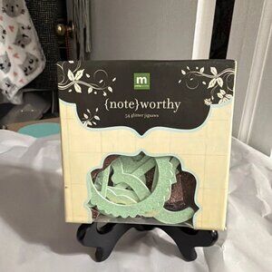 Making Memories Jigsaw Glitter Box - Noteworthy - 54 Pieces - 29724 - NIB